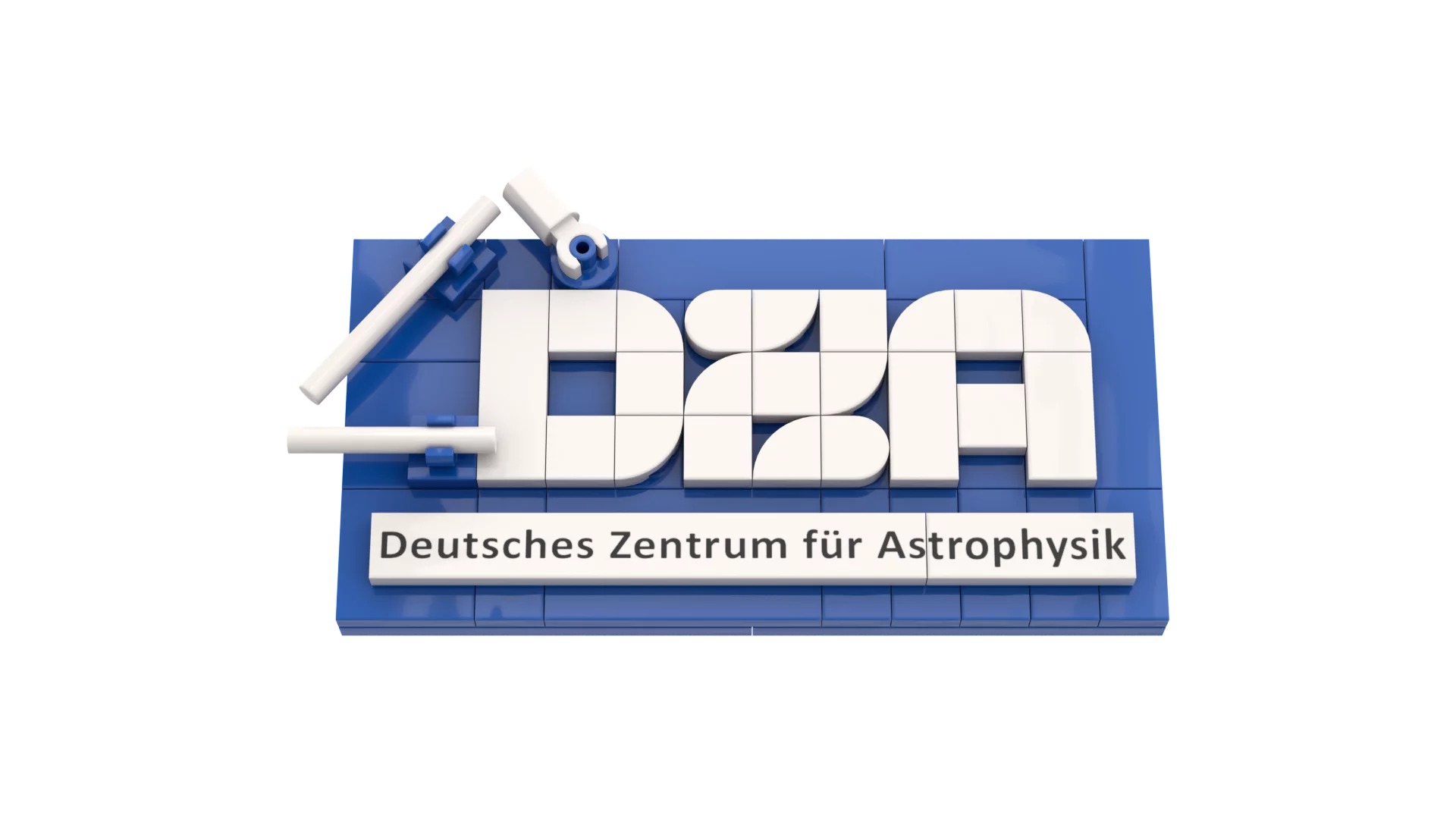 DZA Logo - Modell aus Klemmbausteinen