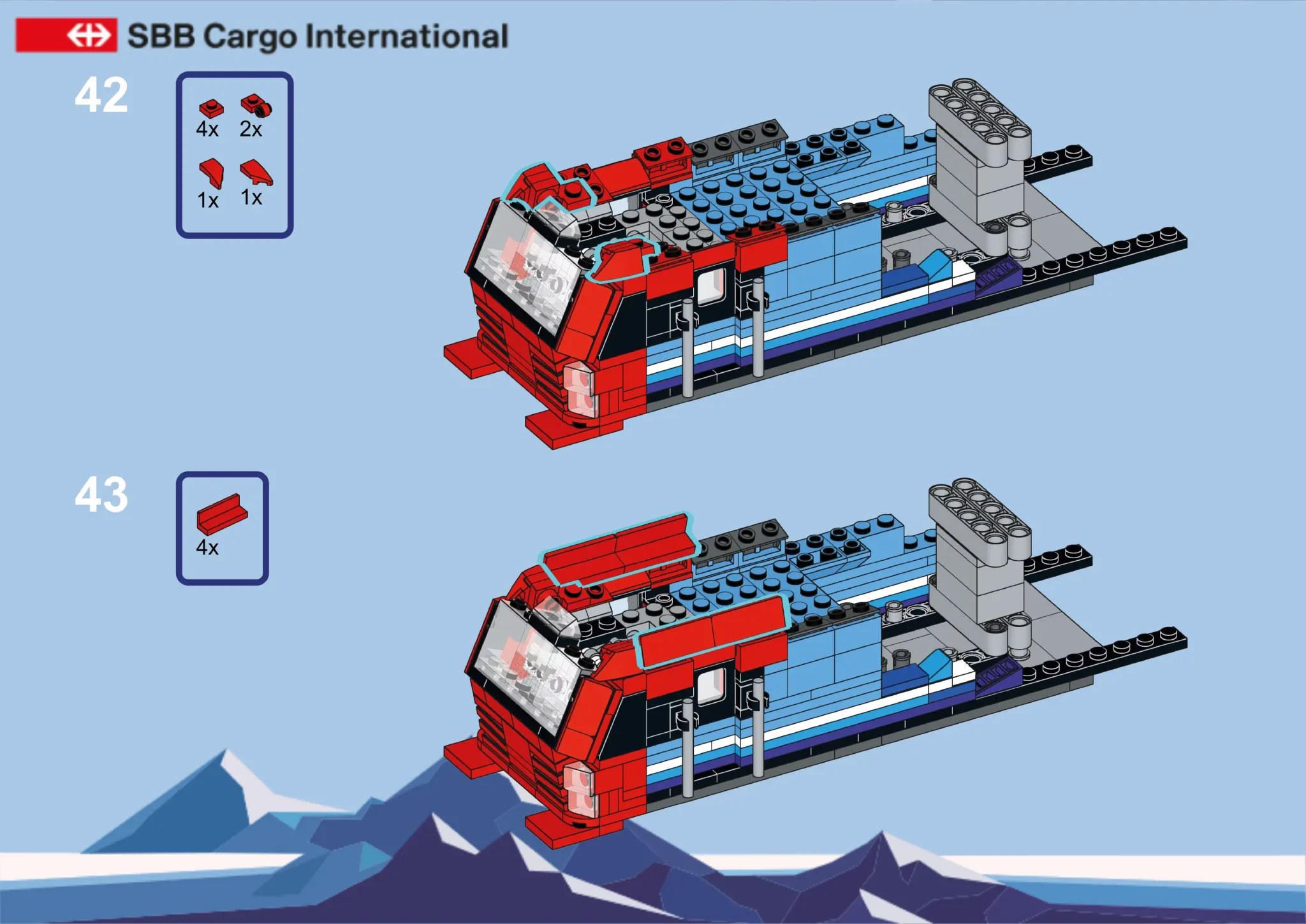 SBB Cargo International - Konzept aus Klemmbausteinen
