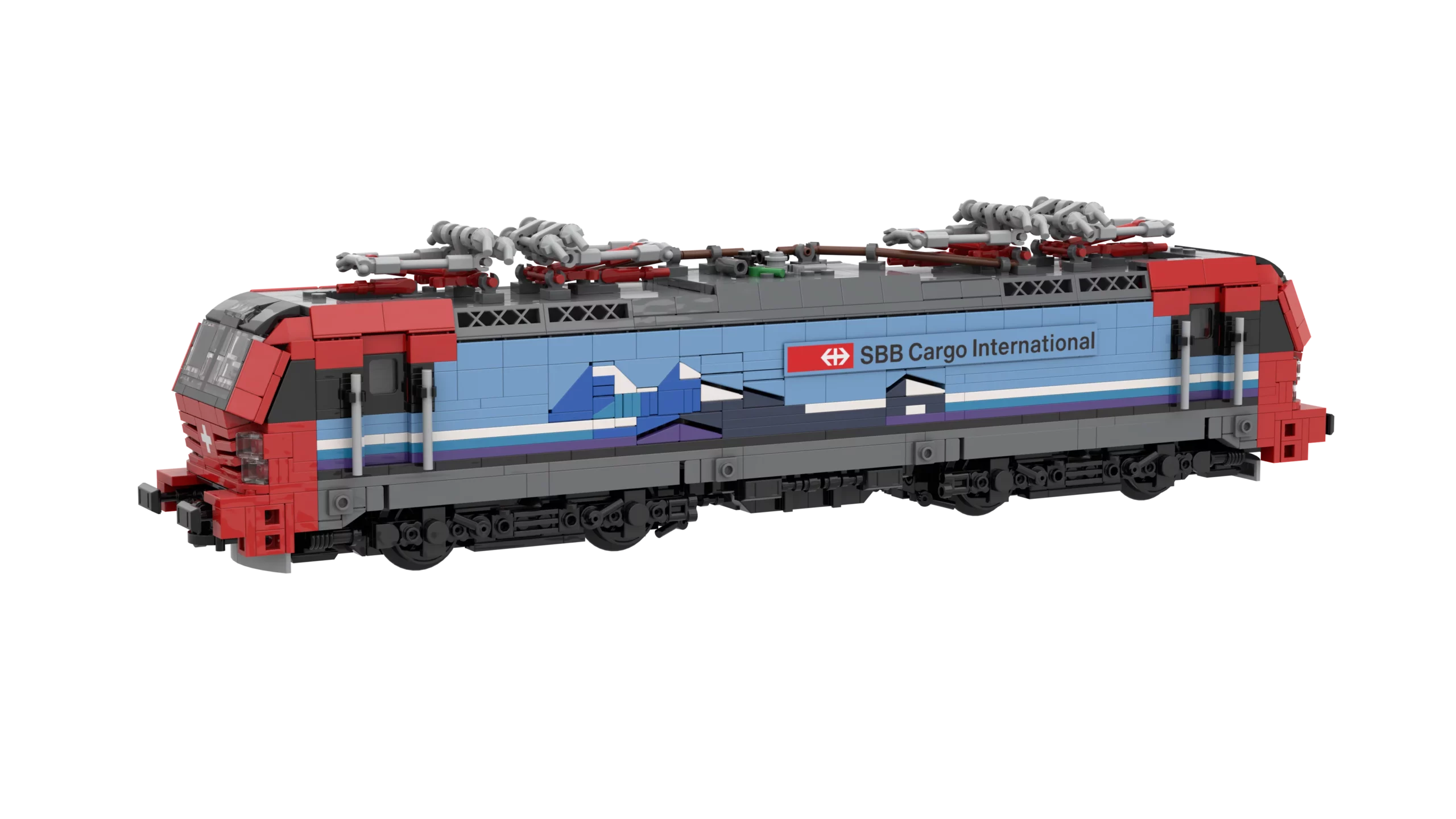 SBB Cargo International - Modell aus Klemmbausteinen