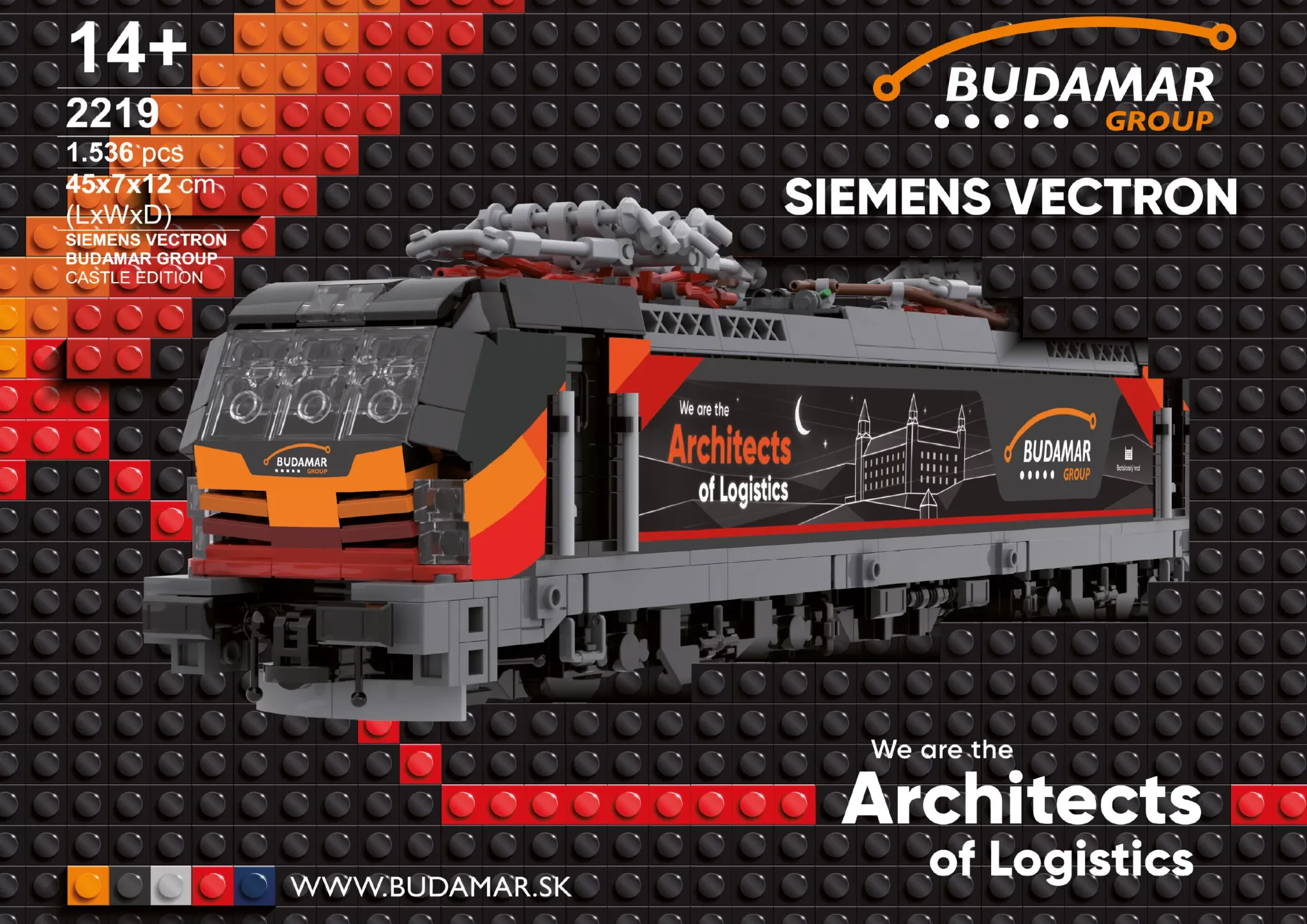 Siemens Vectron Zug - Konzept aus Klemmbausteinen