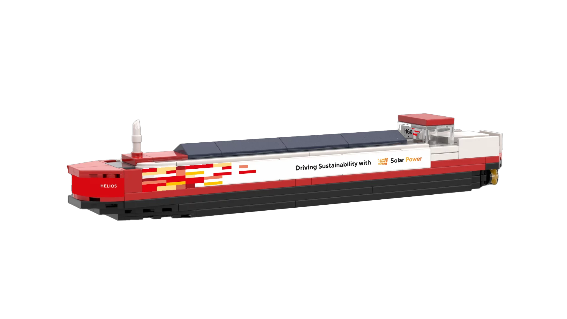 HGK Solar Frachter - Modell aus Klemmbausteinen