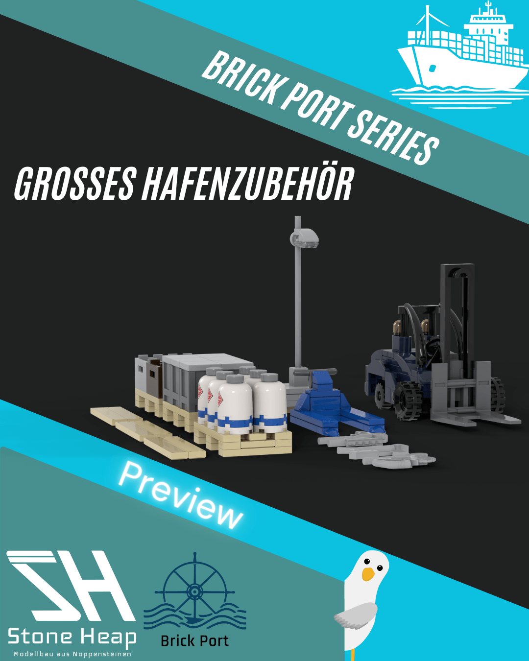 Großes Hafenzubehör